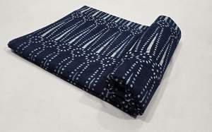 ผ้าฝ้ายเนื้อผ้าระบายอากาศได้ดีจาก100% ผ้าฝ้ายทำมือพิมพ์ลายบล็อกเป็นมิตรต่อสิ่งแวดล้อมแบบดั้งเดิมมรดกทางวัฒนธรรม - Product Image 3