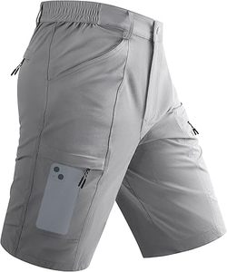 Men's Cargo <b>Shorts</b> Quick Dry Lightweight Elastic Waist 5 Zipper Pockets 10" <b>Shorts</b> Outdoor Fishing <b>Hiking</b> Golf - Product Image 6