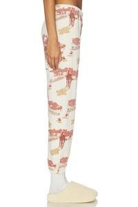 Pantalones Deportivos de Lona de Algodón 100% Premium, Cintura Elástica, Bordado, Impresión Serigrafiada, Estilo Holgado Informal - Product Image 4