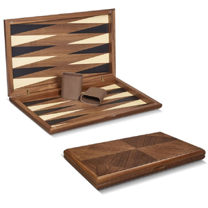 Juego de Backgammon de caoba hecho a mano en juego de mesa azul para juego de diversión familiar backgammon regalo de Navidad para niños precio al por mayor - Product Image 2