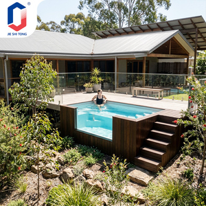 13ft Luxury Acrylic Container Swimming <b>Pool</b> Above Ground <b>Pool</b> with Water Filtration System <b>for</b> Backyard Villa Hotel Outdoor Use - Product Image 3