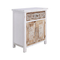 Buffet de style nordique de haute qualité aux designs modernes, armoire de cuisine de salon en bois et rotin de stockage d'affichage naturel