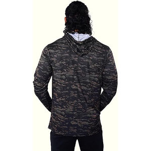 Sweat à capuche en molleton douillet d'hiver 100% coton à motif camouflage, respirant, confortable, pour un usage quotidien, style streetwear - Product Image 4