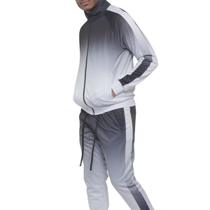 Traje ligero de dos piezas con diseño moderno de impresión por sublimación perfecto para viajes al aire libre gimnasio hombres chándal por sublimación - Product Image 3