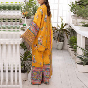 Shalwar Kameez pour femmes meilleure qualité, traditionnelle, élégante, pour pelouse et coton, robe Maxi en coton - Product Image 2