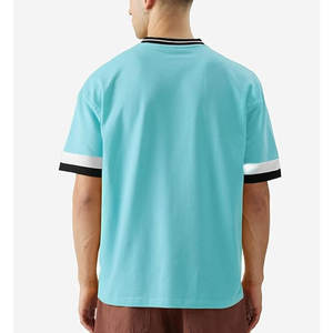 T-shirt surdimensionné en tissu confortable Design Unique Hommes T-shirt surdimensionné d'été Design T-shirt surdimensionné Ringer T-shirt surdimensionné - Product Image 3