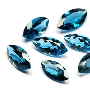 Impresionante calidad London Blue Topaz Faceted Gemstone - Marquis Cut London Topaz Gems-Piedras naturales al por mayor - Product Image 1
