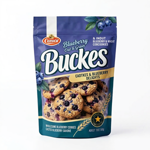 Bolsa <span class=keywords><strong>de</strong></span> Mylar con Cierre Hermético y Base Plana, Impresa con Grabado Personalizado, para Almacenamiento <span class=keywords><strong>de</strong></span> <span class=keywords><strong>Galletas</strong></span>, Dulces y Azúcar, con Logotipo Personalizado - Product Image 3