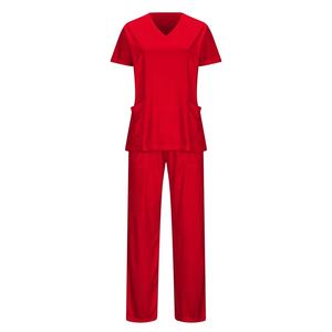 Uniforme d'infirmières d'hôpital à manches courtes de couleur personnalisée blouse de laboratoire d'infirmières cliniques - Product Image 5