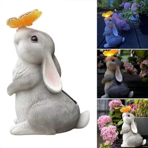 Assis mignon lapin Sculpture intérieur décoratif pièce maîtresse décoration de pâques lapin Figurine intérieur extérieur Sculpture Offre Spéciale - Product Image 5