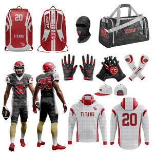 Uniforme de football américain de haute qualité personnalisé 2025 Élastique Polyester Spandex Imprimé OEM Sports Wear XL Plus Number Shirts - Product Image 5