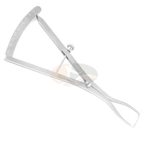 Calibrador Dental de acero inoxidable Manual Castroviejo profesional de 7 pulgadas, escala graduada de 0-40mm, instrumentos de medición de cresta ósea - Product Image 2