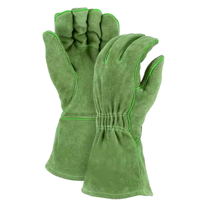 Gants de soudage de construction très performants Gants de sécurité en cuir de vachette fendu pour la protection industrielle des mains - Product Image 1