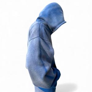 Conjunto Deportivo Unisex de Corte Regular, Estilo Urbano, Tejido Grueso, con Estampado Lavado Ácido, Elaborado con 100% Algodón, Resistente al Viento, para Otoño - Product Image 6