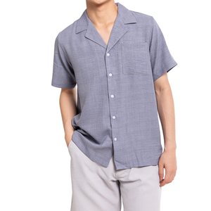 Vente en gros Chemise en polyester pour hommes décontractée de compression personnalisée à prix compétitif avec motif d'impression de services de traitement de vêtements OEM - Product Image 3