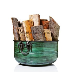 Heavyweight heat-resistant metal charcoal bucket with an ultra-strong handle and balanced design for stable usage - Product Image 4