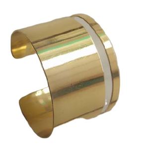 Brazaletes de latón de diseñador hechos a mano de lujo más vendidos Pulseras de regalo chapadas en oro para mujeres y niñas disponibles para exportación - Product Image 1