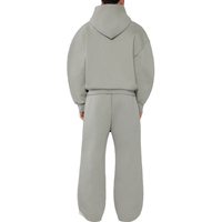 Survêtement à capuche en coton épais 100 % personnalisé pour homme, grande taille, style streetwear, hiver, écoresponsable, vente en gros