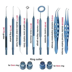 Juego de blefaroplastia doble 17 Uds Levantamiento de párpados hemostático ojo operar frente oftálmica catarata instrumentos de cirugía plástica Manual - Product Image 6