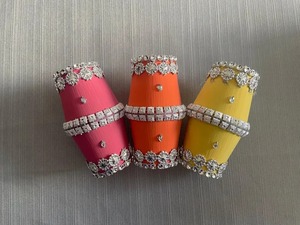 Recuerdos de Dhol Bidh, Recuerdos de Dhol, Recuerdos de Mehndi, Recuerdos de Sangeet, Recuerdos de Boda India Punjabi, Recuerdos de Boda Pakistaní, Mini Dhol Decorativo - Product Image 4