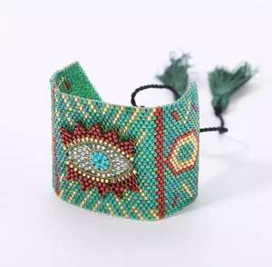 Estilo moderno y religioso con perlas y pulsera de cuentas de semillas de vidrio, brazalete, recién llegado, pulseras de cuentas de vidrio Unisex - Product Image 1