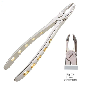 Alat Lab gigi ortodontik, instrumen Lab gigi sumber daya Manual Stainless Steel grosir-<span class=keywords><strong>Lower</strong></span> ketiga ekstraktor Molar <span class=keywords><strong>Forceps</strong></span> - Product Image 1