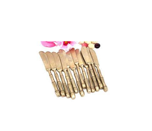 มีดเนยชีสทองเหลืองคุณภาพระดับพรีเมียม อุปกรณ์จัดงานแต่งงานดูดีเยี่ยมในราคาต่ําผลิตในอินเดีย - Product Image 5