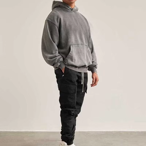 Sweat à capuche en molleton de coton pour homme, coupe régulière, personnalisé, de haute qualité, vente chaude, logo personnalisé, sweat à capuche tendance - Product Image 5