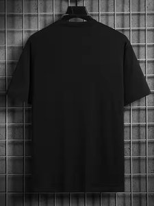 Fabricantes personalizados Ropa Impresión Logo Gráfico O-cuello Hombres Oversized Heavyweight Camisetas Antiarrugas Hilo teñido Otoño - Product Image 4