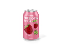 Soda prébiotique de 330 ml avec jus de framboise fabriqué au Vietnam Échantillon gratuit - Conception gratuite - Boisson gazeuse / OEM/ODM disponible