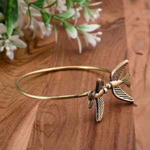 Bracelet manchette réglable sur le thème des oiseaux bohème doré Designer unique en laiton unisexe cadeau accessoire de mode bijoux - Product Image 2