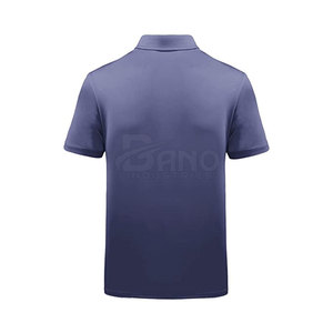 เสื้อยืดโปโลแขนสั้นสำหรับผู้ชายเสื้อยืดผ้าถักลายโลโก้ของคุณเองผ้าโพลีเอสเตอร์ผ้าฝ้าย - Product Image 3