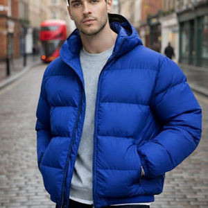 Cold Climate Winter Puffer <b>Jacket</b> <b>Reversible</b> Waterproof Hooded 100% Polyester Insulated Fill Quilted Structure Front Export - Product Image 5