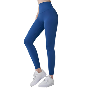 Venta al por mayor de encargo de cintura alta deportes entrenamiento Yoga pantalones Leggings para mujeres suave gimnasio Fitness Leggings - Product Image 1