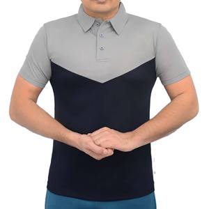 T-shirt polo personnalisé en coton grande taille respirant 95% polyester 5% élasthanne T-shirt polo de golf pour hommes - Product Image 4