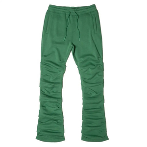 Pantalons évasés lourds Pantalons de survêtement évasés personnalisés pour hommes Haute qualité Unisexe Coupe ajustée Coton de haute qualité Style décontracté pour le jogging - Product Image 4