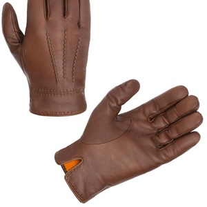 Precio al por mayor, guantes de trabajo de seguridad de material de cuero Partido de vaca de la mejor calidad, guantes de trabajo de construcción - Product Image 2