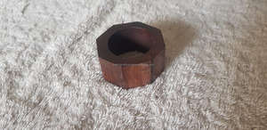 แหวนผ้าเช็ดปากไม้ทำมือ เป็นมิตรกับสิ่งแวดล้อม สไตล์วินเทจ ชุดตกแต่งโต๊ะอาหาร ผลิตจากอินเดีย สำหรับงานแต่งงาน งานฝีมือ - Product Image 4