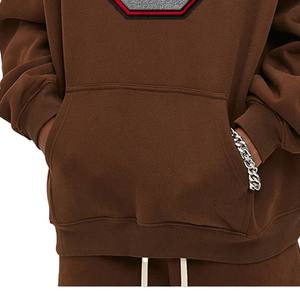 Sweat-shirts pour hommes en chenille brodée, 100% coton, manches longues, anti-rides, qualité supérieure, écologiques, vêtements décontractés pour l'hiver - Product Image 4