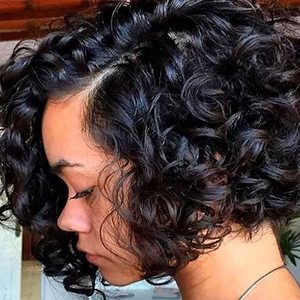 Perruque Pixie Cut Wig 6 pouces couleur naturelle, cheveux vierges, perruques full lace front wigs, pre-plucked, perruques bob courtes, vente en gros - Product Image 5