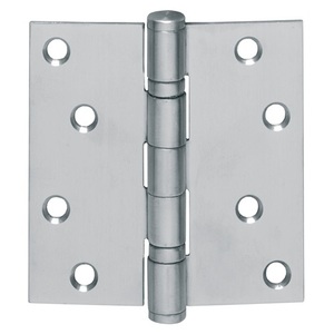 Charnière de porte à roulement à billes INTERSTEEL en acier inoxydable 89x89 mm à bords carrés avec axe extensible finition mate DIN Gauche/Droite - Product Image 1