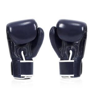 Gants de boxe Fairtex avec logo personnalisé, gants d'entraînement de Muay Thai, gants de boxe entièrement noirs, 100% cuir véritable - Product Image 3