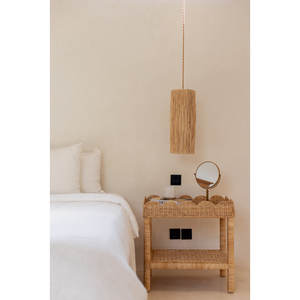 Mesa auxiliar de ratán Vieira para muebles de sala de estar - Product Image 2