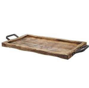 Bandeja de servicio de madera de acacia decorativa de estilo moderno para Bodas de Ramadán fabricada exportada por Professional Wood Tray Company - Product Image 1