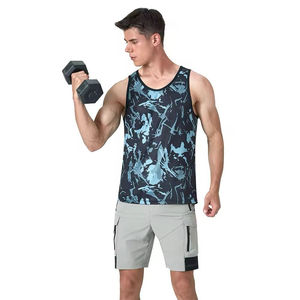Camisetas sin mangas para hombre hechas a medida, chaleco y camisetas de gimnasio, Camiseta deportiva de sublimación, proveedor OEM para camisetas de hombre, novedad - Product Image 4