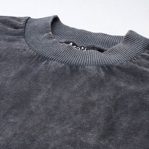 เสื้อยืดผู้ชายเสื้อซักกรดแขนสั้นแขนสั้นลายพิมพ์โลโก้ตามสั่ง - Product Image 2