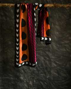 Écharpe en voile de soie Ghutra pour femmes, imprimée sur mesure, populaire à Dubaï, en Arabie Saoudite, au Qatar - Tissus indiens de haute qualité - Product Image 5