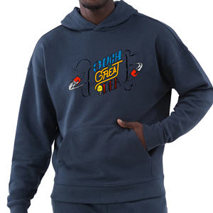 Sweats à capuche d'hiver pour hommes de qualité supérieure 100% coton de grande taille avec design personnalisé Vente en gros pas cher - Product Image 2