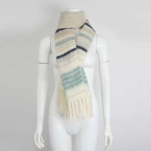 customized design sportswear sustainable <b>scarves</b> 100 percent <b>knitted</b> fans <b>scarf</b> double sided football scarfs oem services - Product Image 2