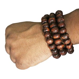 Pulsera de cuentas de madera para mujer, accesorio de la mejor calidad, a la moda, fabricado en la India - Product Image 6